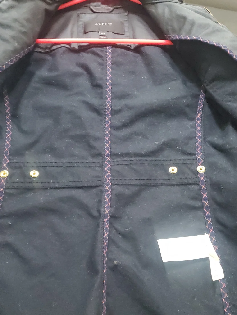 J.Crew PXS Black Utility Jacket w/Brass Hardware Very Good Condi.